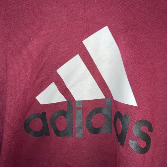 Red Adidas Hoodie M - Picture 2 of 4